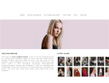 Tablet Screenshot of dove-cameron.net